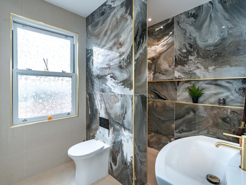 One of the two first-floor shower rooms.