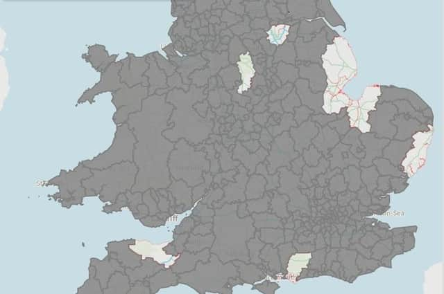 The We Are Here’ campaign flood risk map featuring Lincolnshire.