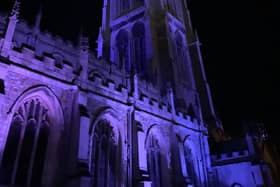 Louth Rotary light up the town purple.