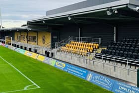 Boston United's brand new South Stand.