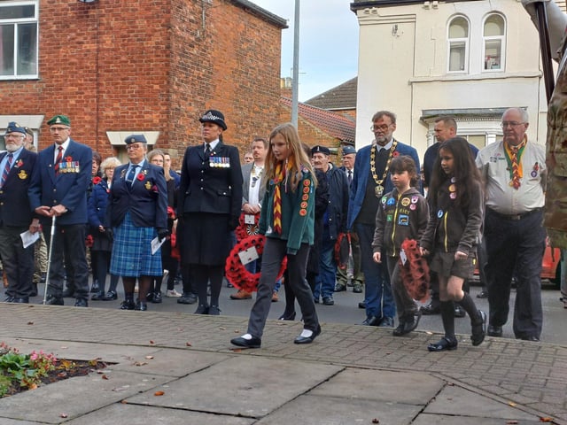Members of Scouting and Girl Guiding in Rasen