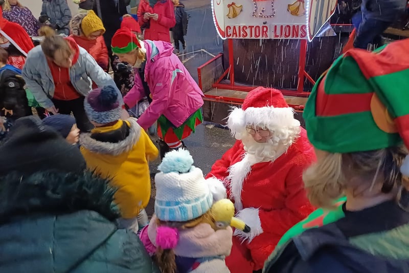 Little ones had a special time seeing Santa