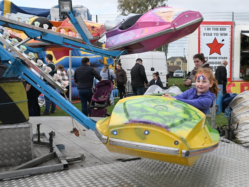 All the fun of the fair. Amelia Cunningham 4 of Metheringham