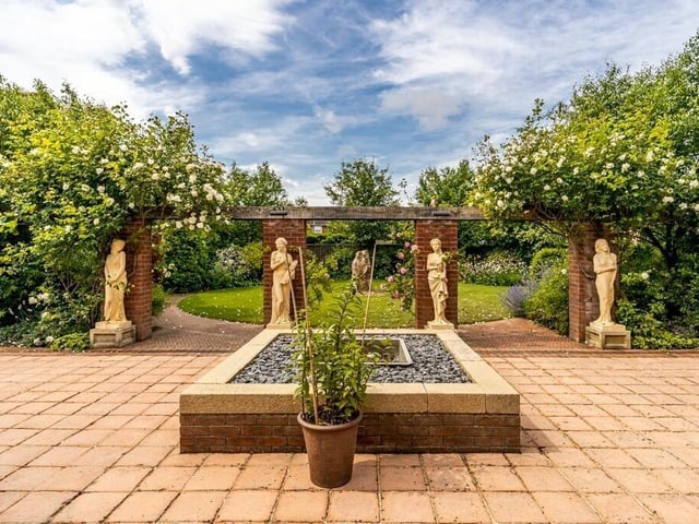 Statues in the garden.