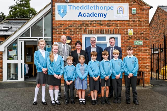 Celebrations at Theddlethorpe Academy as they receive a Good Ofsted inspection. Photo by Jon Corken