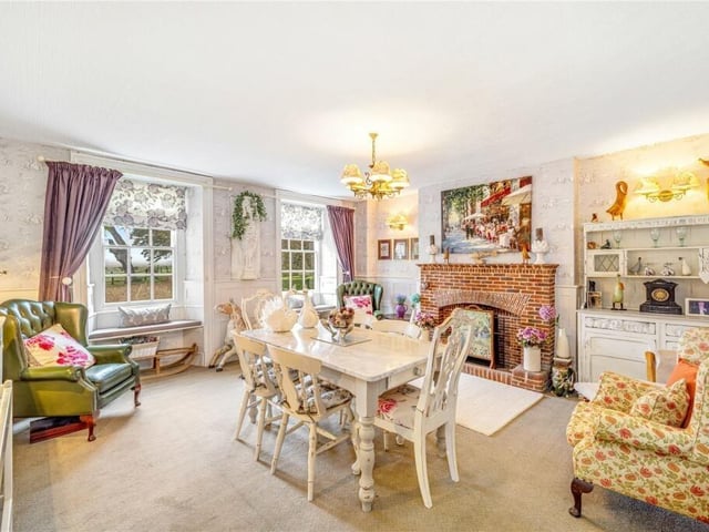 The dining room.
