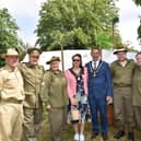 Mayor of Skegness Coun Adrian Findley and Mayores Coun Sarah Staples step back in time at the 1940's event.