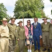 Mayor of Skegness Coun Adrian Findley and Mayores Coun Sarah Staples step back in time at the 1940's event.