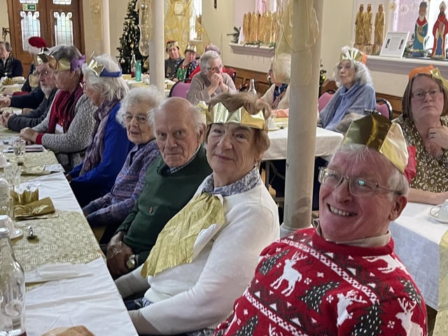 Guests at the Wainfleet Methodist Church Christmas Meal.