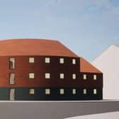 An artists impression of the flats