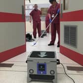 Additional state of the art cleaning machines have been brought