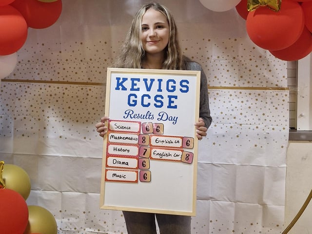 Pleased with their GCSEs - results day at KEVIGS in Louth.