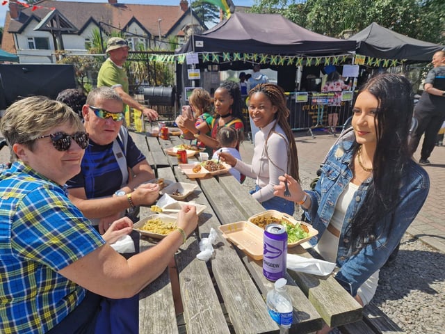 The new food court serving spicy Caribbean dishes was a hit this year.