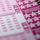 A lottery ticket for the EuroMillions draw