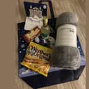 One of the elderly care packages handed out last Christmas.