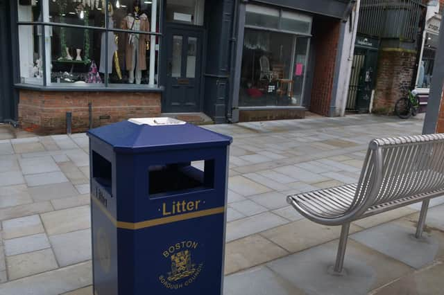 The Dolphin Lane works include new paving, benches and bins.