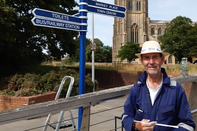 Coun Mike Gilbert, deputy leader of Boston Borough Council, by St Botolph's Bridge.