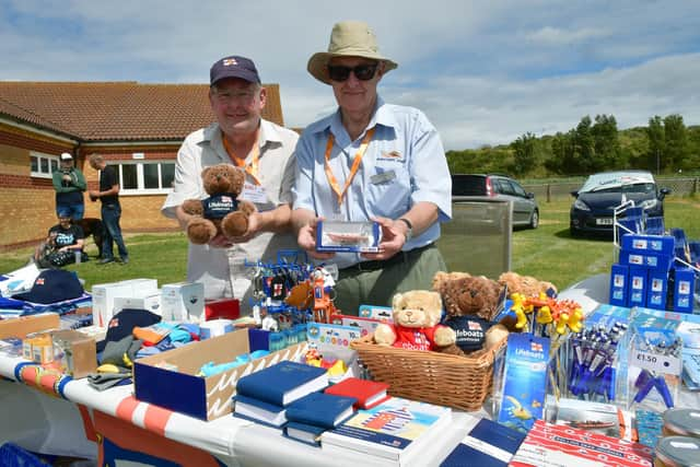 Martin Taylor and Bill Watson of Mablethorpe Lifeboat Shop.