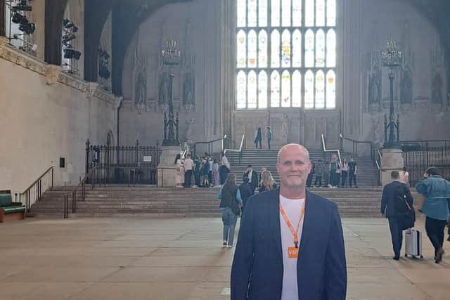 Mike Barlow, of Sibsey, in the House of Commons for the debate on face-to-face GP appointments.