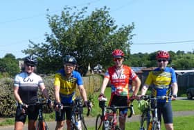 Maxine Downes, Trevor Halstead, Barry Markham and Geoff Garner in Glentworth.