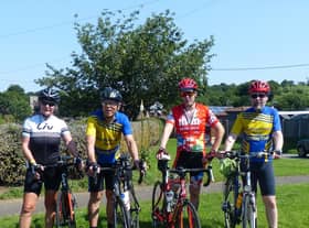 Maxine Downes, Trevor Halstead, Barry Markham and Geoff Garner in Glentworth.