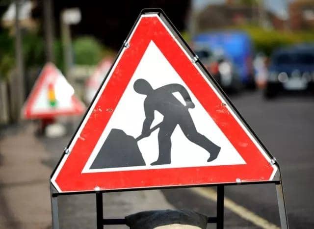 Road works.