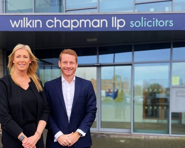 Caroline Neadley joins Wilkin Chapman - pictured with head of employment Oliver Tasker