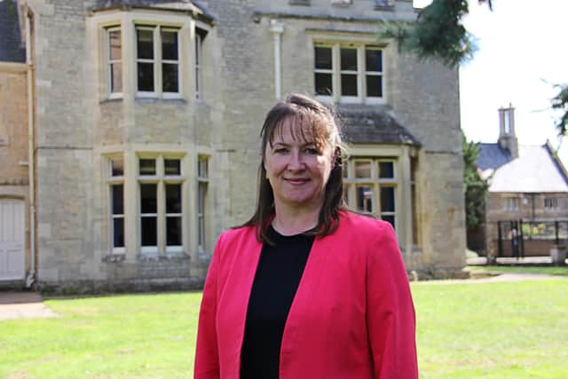 Principal of St George's Academy, Sleaford - Laranya Caslin.