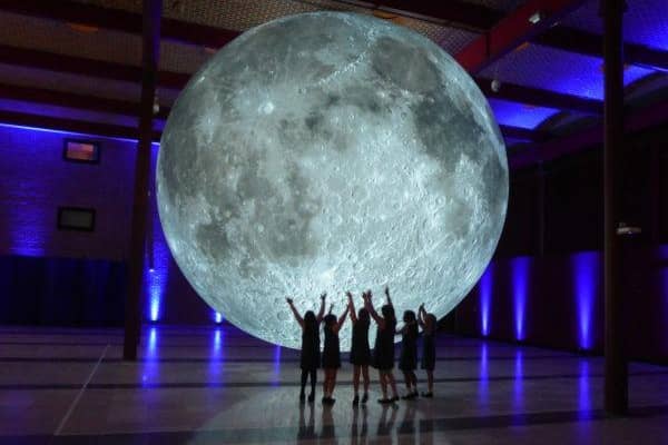 Museum of the Moon is on show at the Embassy Theatre in Skegness.