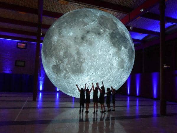 Museum of the Moon is on show at the Embassy Theatre in Skegness.