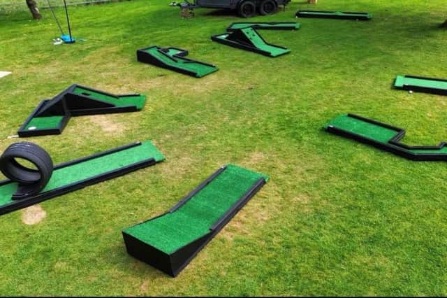 The crazy golf course will be laid out in the Market Place.