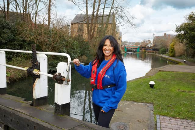 Ranvir Singh volunteering for the Canal & River Trust as the charity calls for more people to get involved