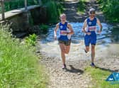 Pictured is Carla Wragg & Craig Ward at the Grimsthorpe Gallop Half Marathon, photo credit Mick Hall.