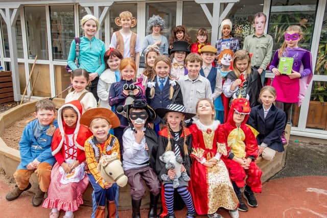 Donington on Bain primary school pupils on World Book Day.