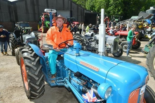 David Cawthen of New Waltham with his 1962 Fordson Dexta.