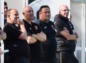 Chris Rawlinson (second from right) wants to see Skegness's good home form continue.