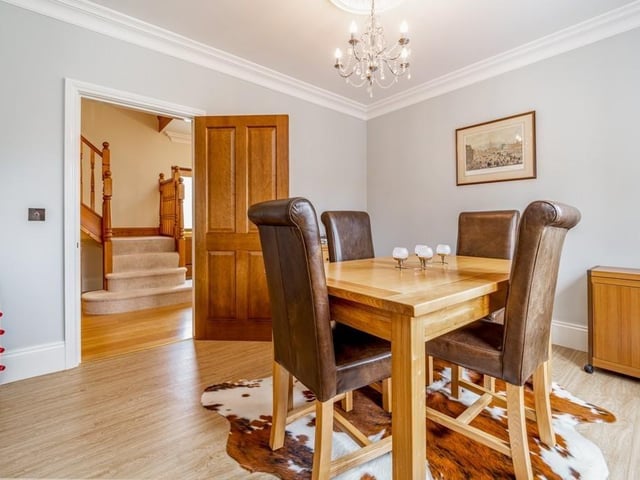 The dining room.