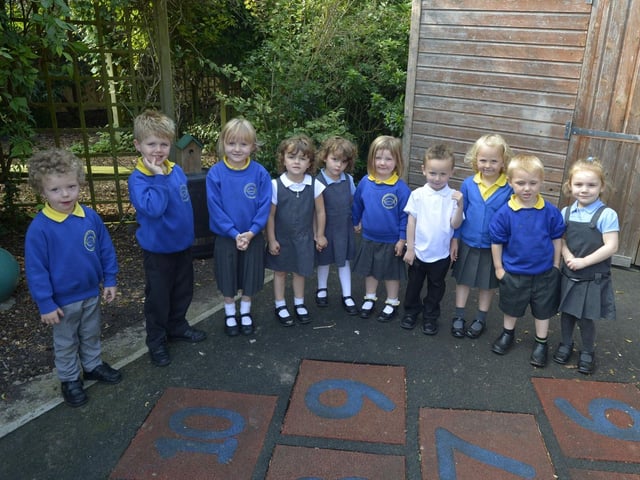 Members of the 2014 reception class at Withern Primary School, featured in the Louth Leader as part of a round-up of new starters in the area.