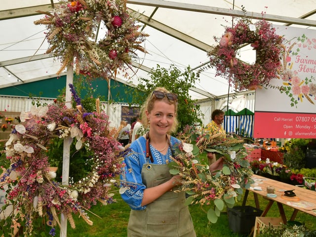 Harriet Thronalley of Farmers Florist, Ruskington, winner of a Gold Award