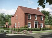 An artist's impression of one of the detached new homes at the site.