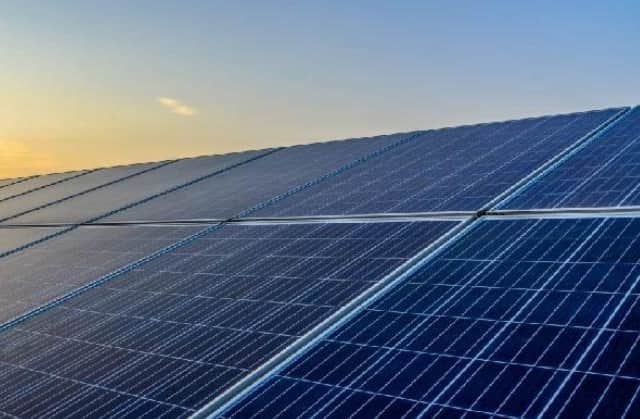 An image of a solar panel. Image from Anesco Ltd/Stantec.
