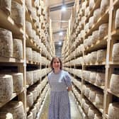 Victoria Atkins at the Lincolnshire Poacher Cheese