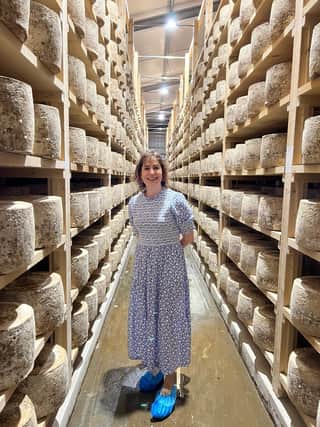 Victoria Atkins at the Lincolnshire Poacher Cheese