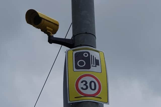 Speeds were noticeably slower soon after the fake camera was installed on the lamp post in London Road.