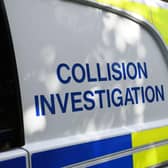Lincolnshire Police collision investigation unit. Stock image