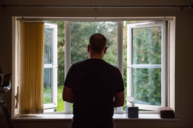 Picture posed by model to illustrate self-isolating measures. People with even minor respiratory tract infections or a fever could soon be asked to self-isolate as coronavirus continues to spread in the UK.