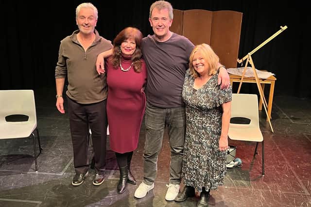 The cast of Last Tango in Louth and Lockdown in Louth, from left: Magnus Moorhouse, Julia Burnett, Andy Vallely and Cheryl Vallely.