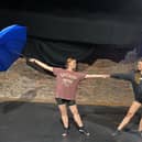 Some of the cast of A Step in Time, rehearsing for the show set for Blackfriars on Friday and Saturday, August 5 and 6.