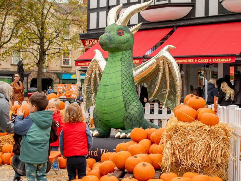 Sleaford Wyvern overlooks proceedings. NKDC/John Aron Photography