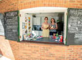 Wendy Moore and Sarah Lingard, volunteers at Spout Yard Park.